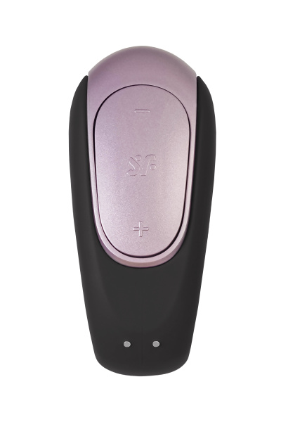 Многофункциональный стимулятор для пар Satisfyer Partner Double Fun, силикон, черный, 18 см
