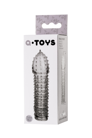 Насадка гелевая TOYFA A-Toys, прозрачная, 15,2 см, Ø 3,5